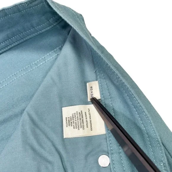 Onward Reserve Flex Micro Canvas Five Pocket Stretch Pant Mens 40x32 Smoke Blue